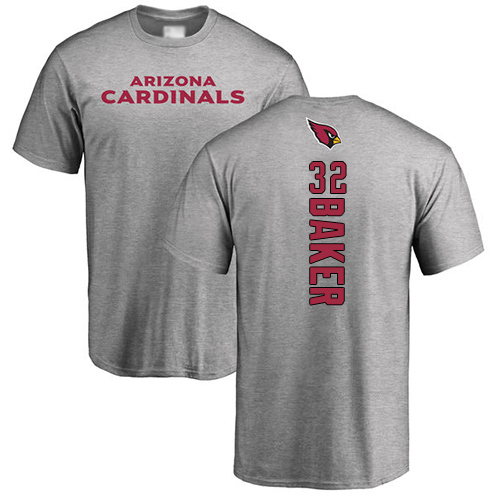 Arizona Cardinals Men Ash Budda Baker Backer NFL Football #32 T Shirt->nfl t-shirts->Sports Accessory